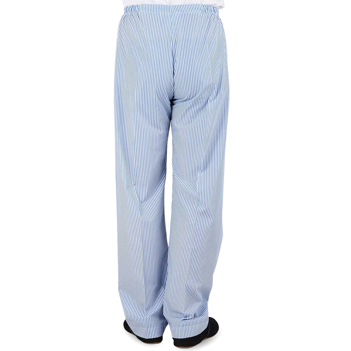 Blue Striped Cotton Classic Fit Pyjamas