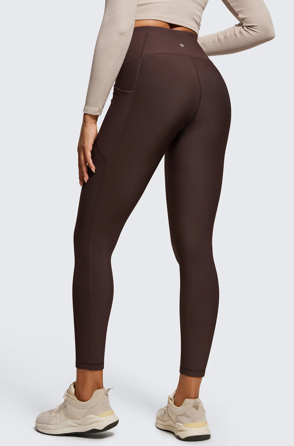 Fleece Lined Leggings with Pockets 25''