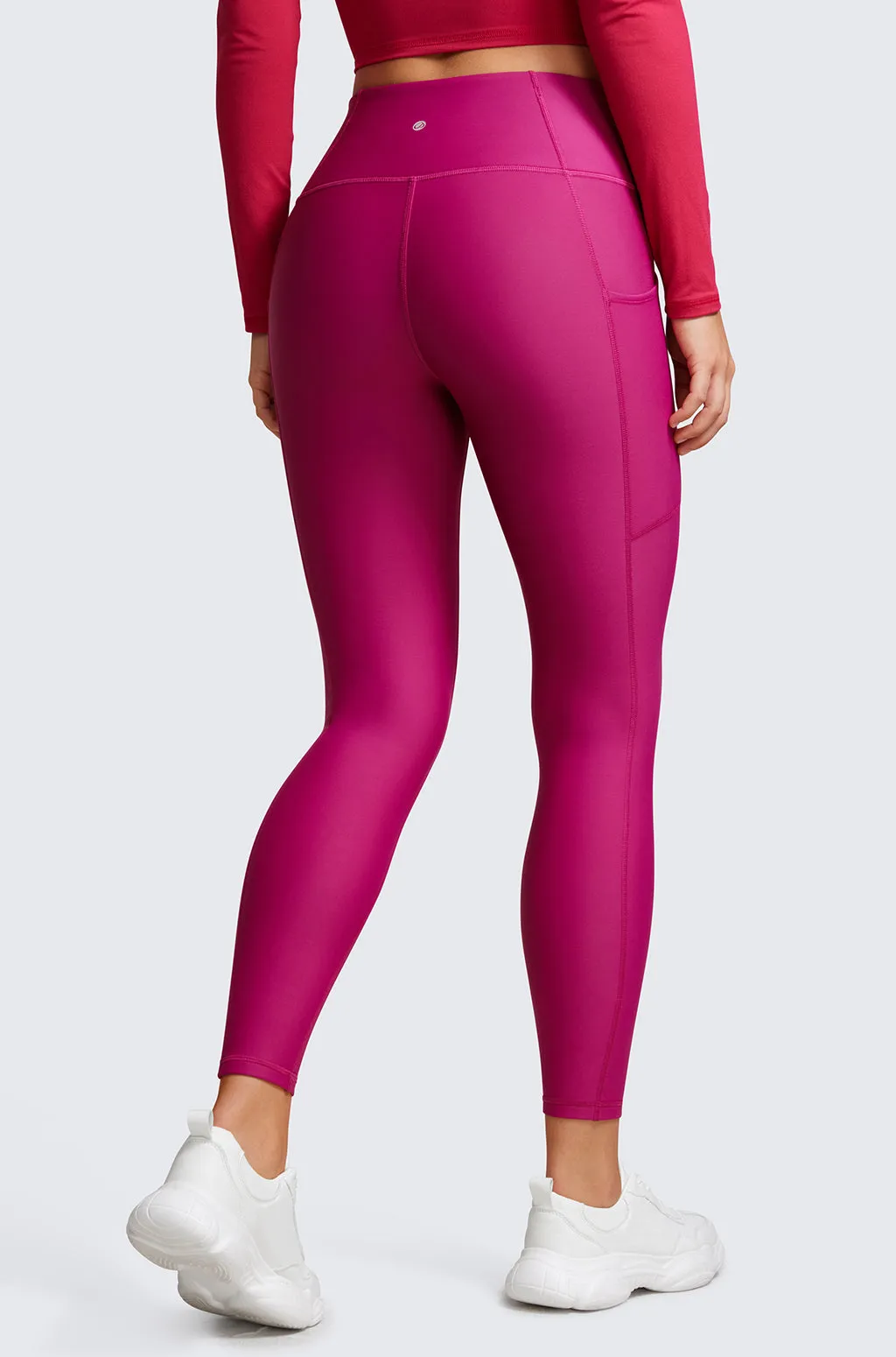 Fleece Lined Leggings with Pockets 25''