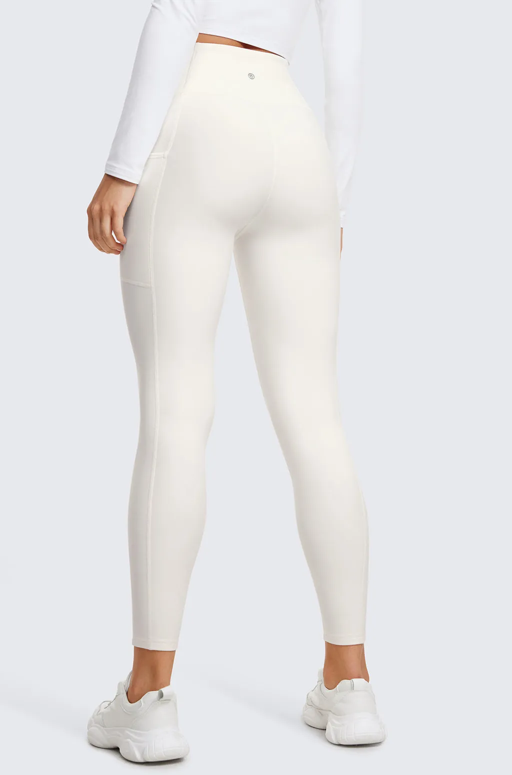 Fleece Lined Leggings with Pockets 25''