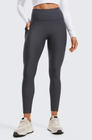 Fleece Lined Leggings with Pockets 25''