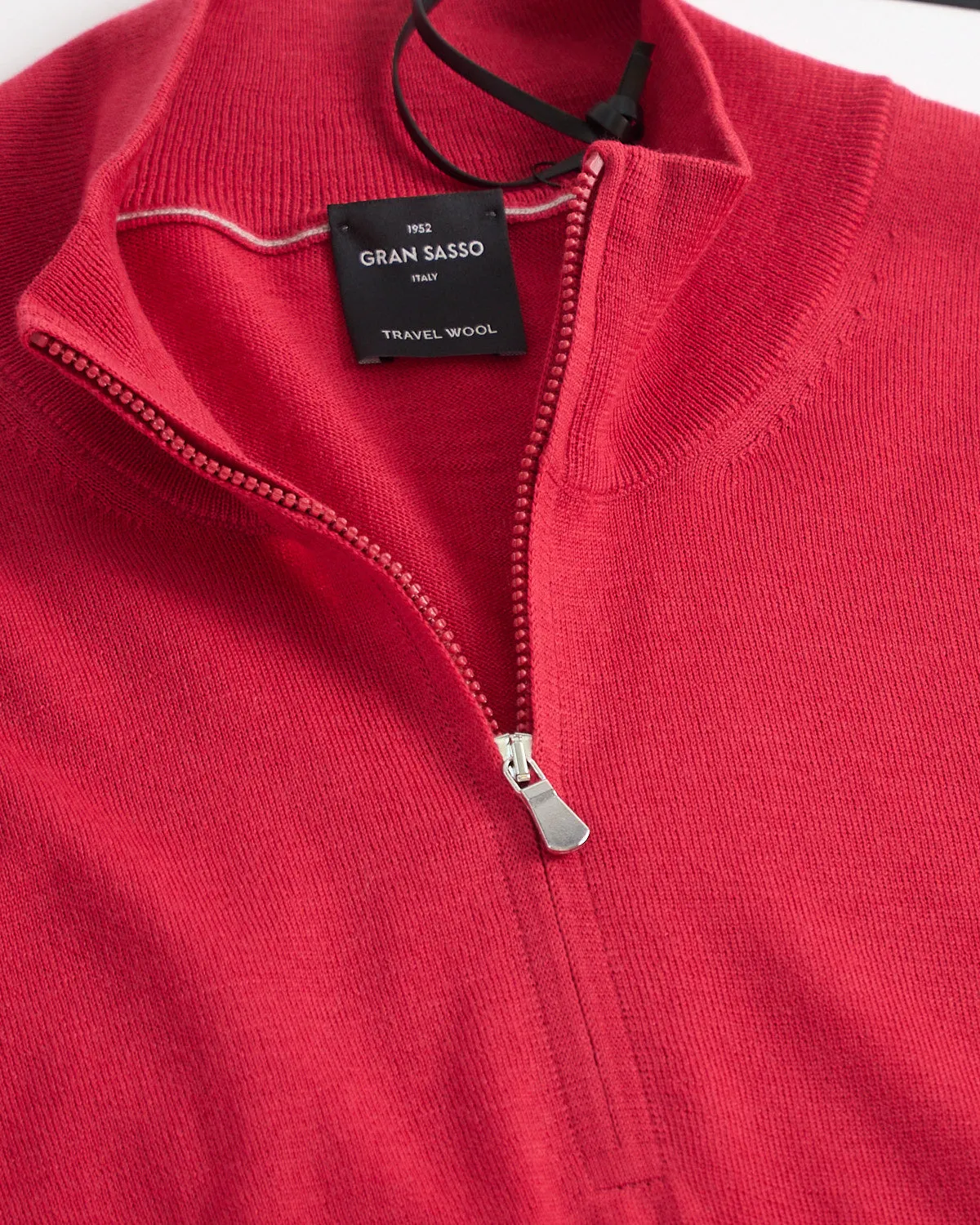 Travel Wool Mock Zip