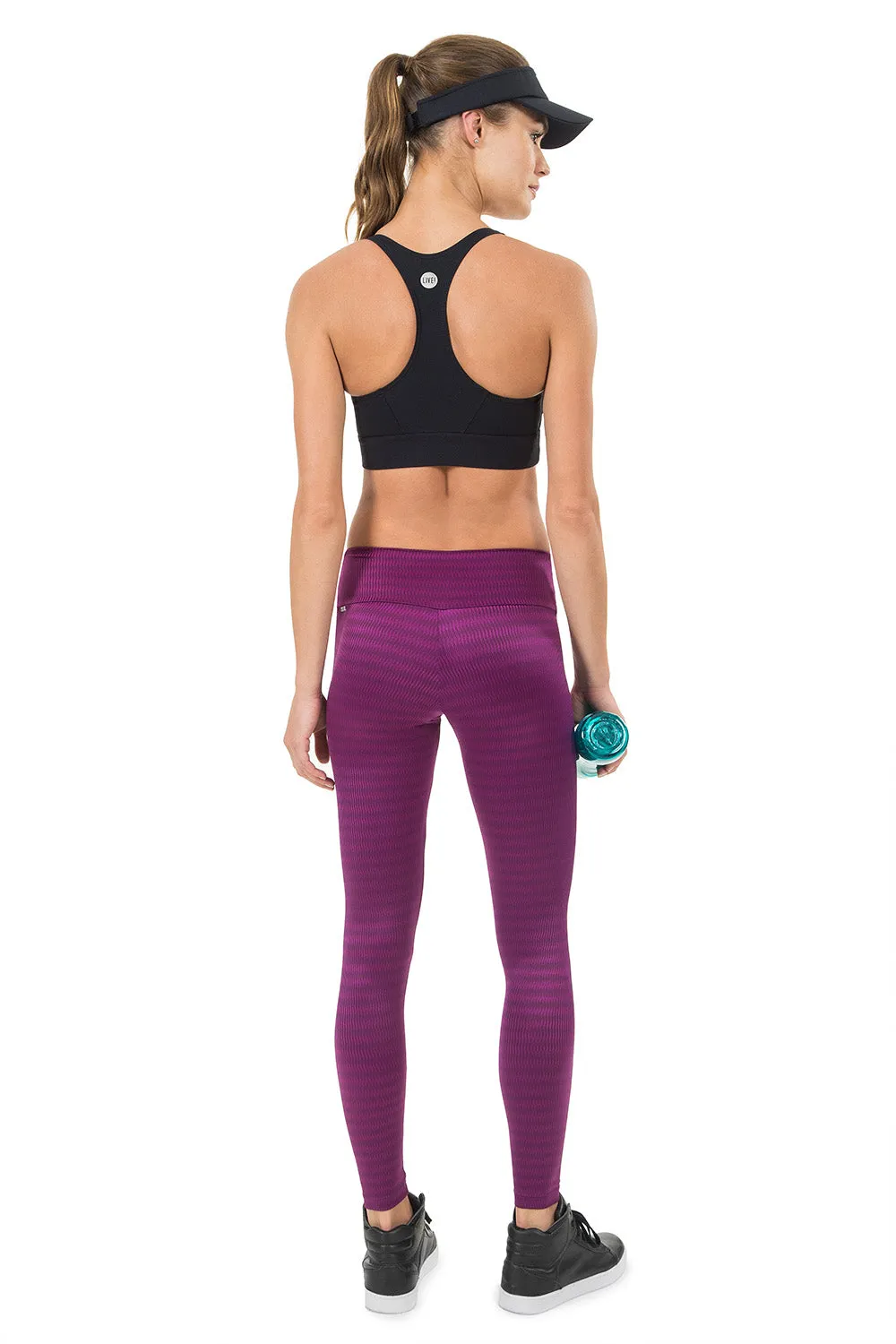 ZigZag Berry Leggings | Activewear | Purple Berry Colour